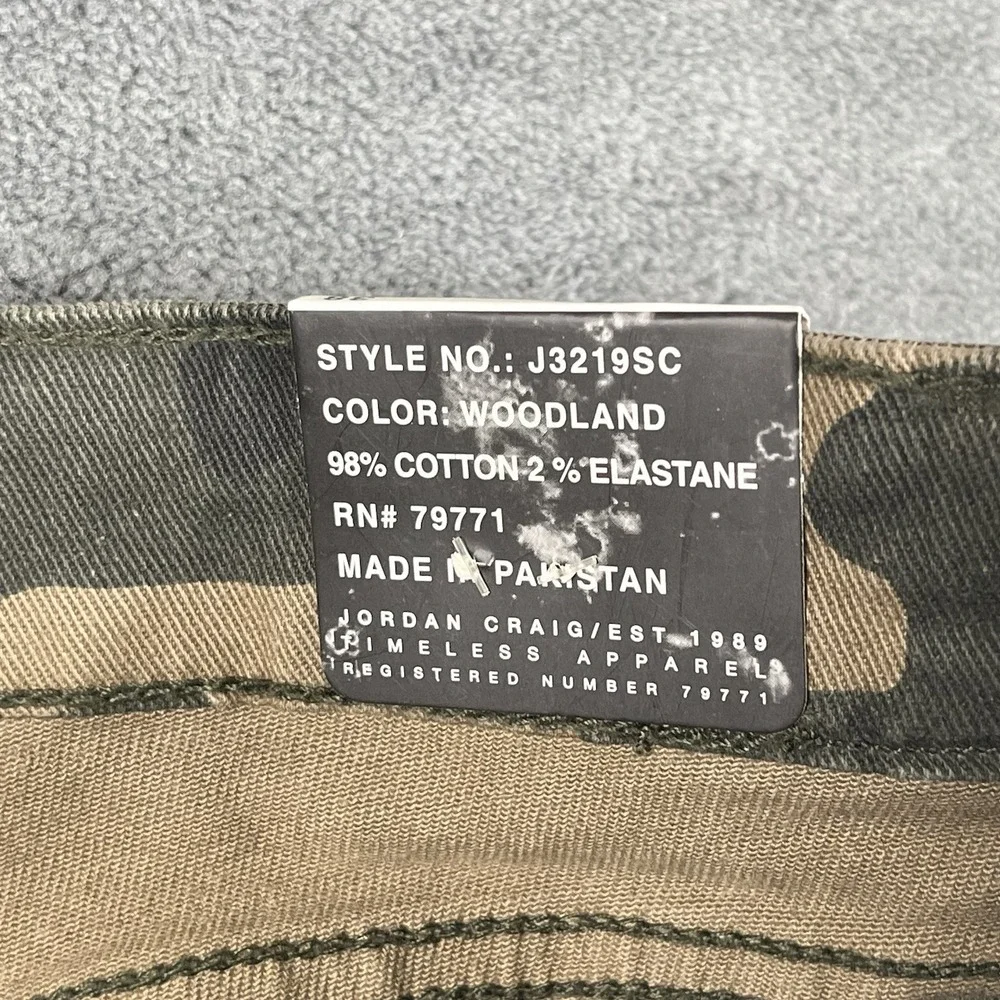 NWT Jordan Craig Tulsa Camo Shorts Men's Distressed Size 38